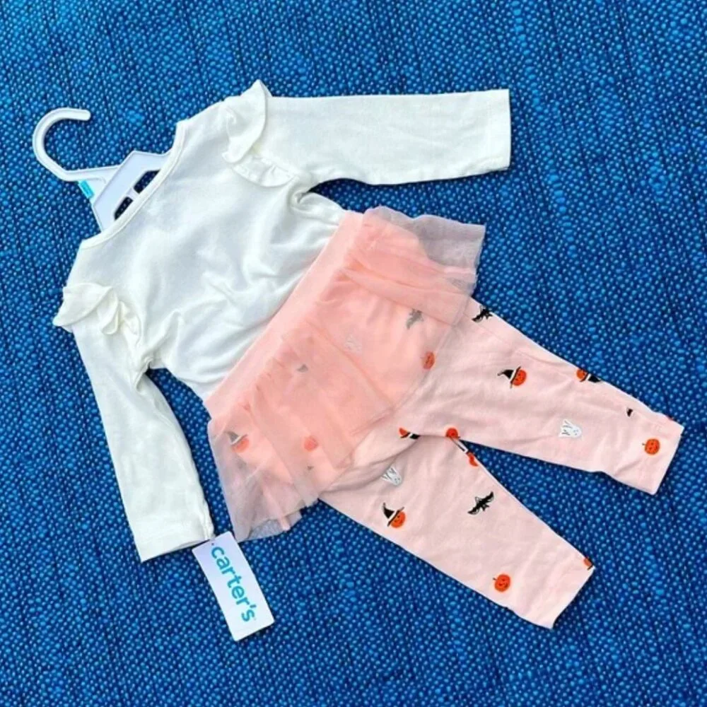 6 mo. Halloween 2-pc outfit w/ tutu from Carter's, NEW WITH TAGS